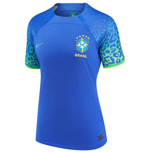 Brazil away female jersey women's first soccer uniform sportswear football tops sport shirt 2022 world cup
